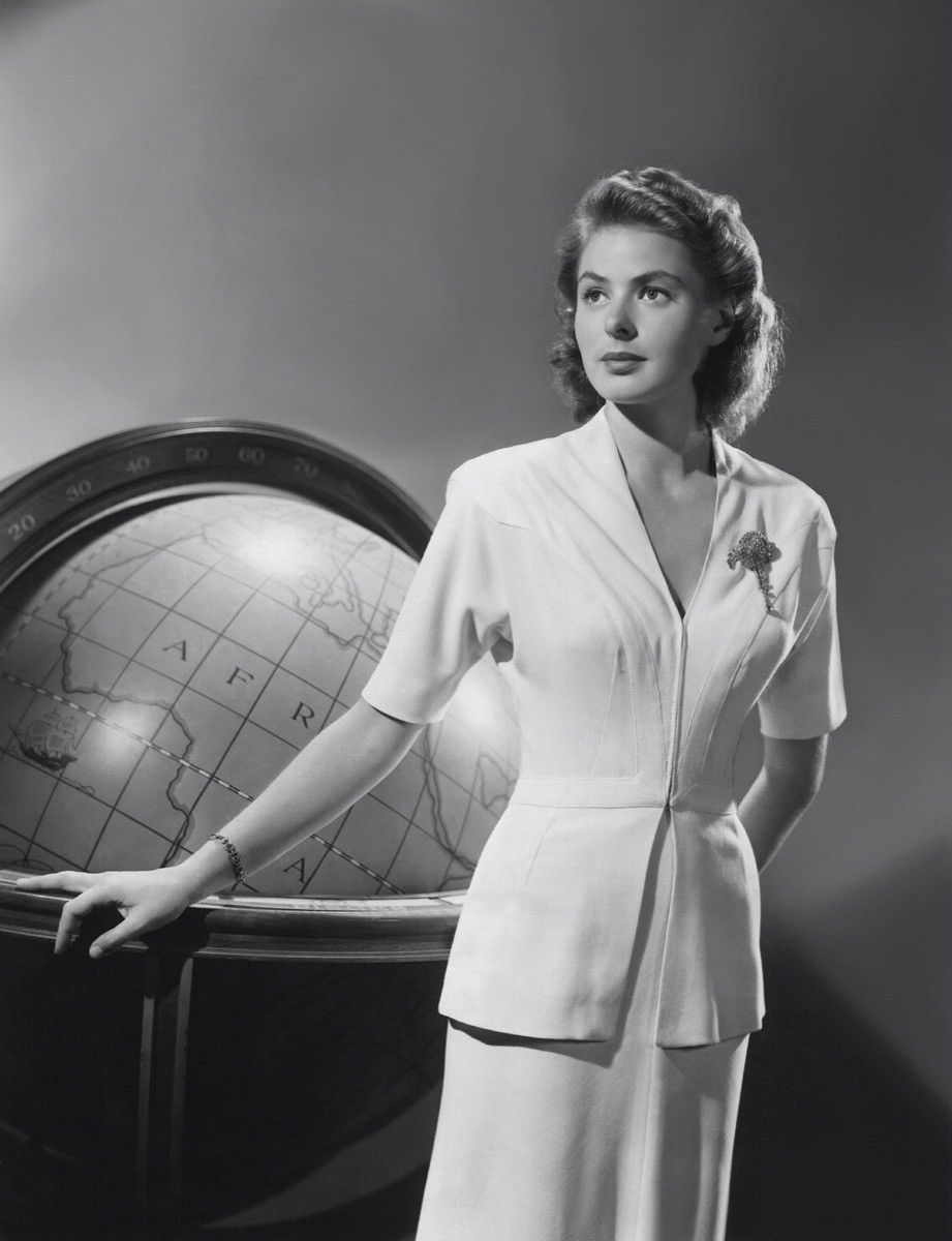 英格丽·褒曼(Ingrid Bergman)在《卡萨布兰卡》(Casablanca)中的形象仍在宣传