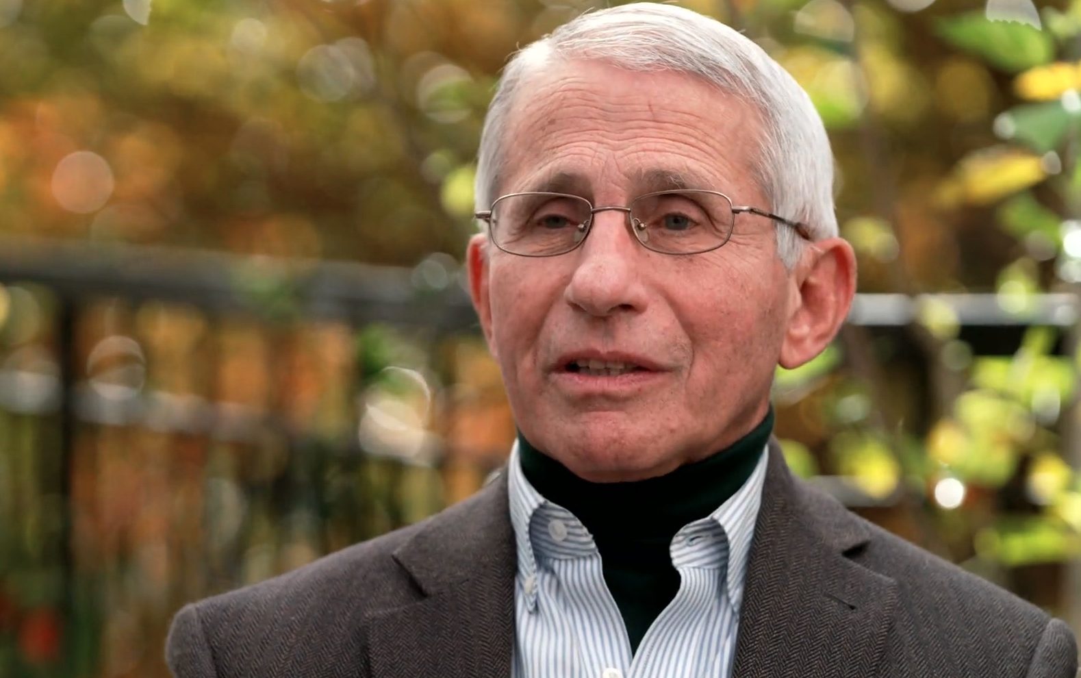 安东尼·福奇博士于2021年11月14日做客哥伦比亚广播公司的《周日早间新闻》节目